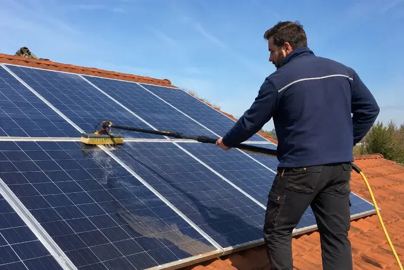 Nettoyage et entretien de panneaux solaires à Eygurande-et-Gardedeuil